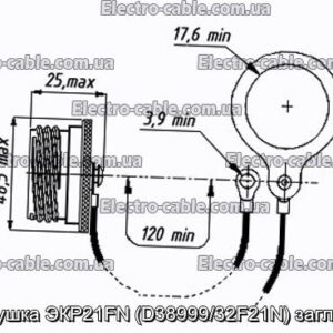 Заглушка ЭКР21FN (D38999/32F21N) заглушка - фотография № 1.