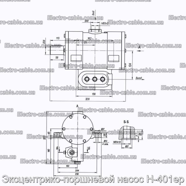 Эксцентрико-поршневой насос Н-401ер - фотография № 2.