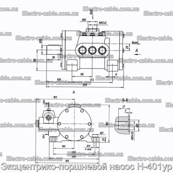 Эксцентрико-поршневой насос Н-401ур - фотография № 2.