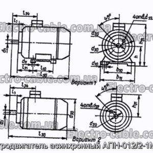 Электродвигатель асинхронный АПН-012/2-1М3601 - фотография № 1.