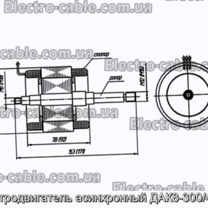 Электродвигатель асинхронный ДАК8-300/400-3 - фотография № 1.