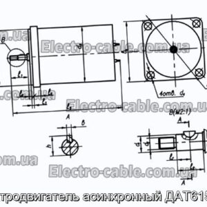 Электродвигатель асинхронный ДАТ61570-1 - фотография № 1.