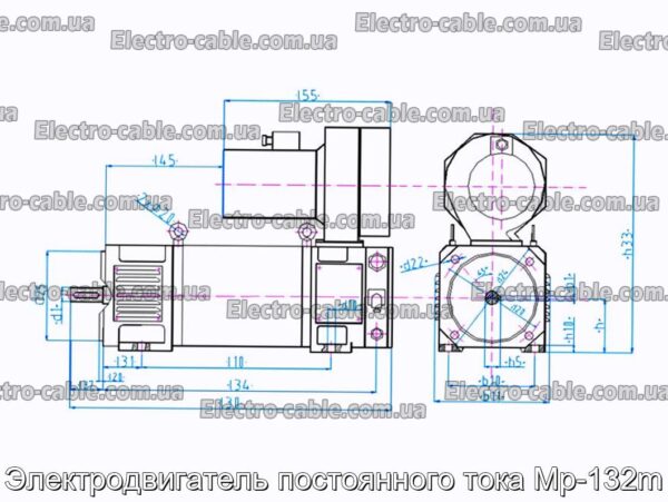 Електродвигун постійного струму Mp-132m - фотографія №1.