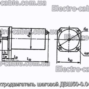 Электродвигатель шаговой ДВШ50-0.04-0.5 - фотография № 1.
