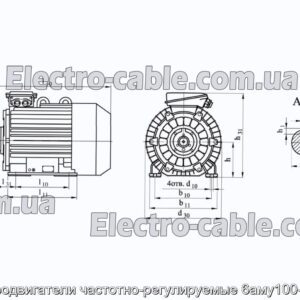 Электродвигатели частотно-регулируемые 6аму100-315 рп - фотография № 2.
