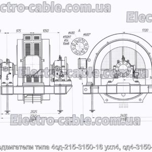 Электродвигатели типа 4сд-215-3150-16 ухл4, cд4-3150-16 ухл4 - фотография № 1.