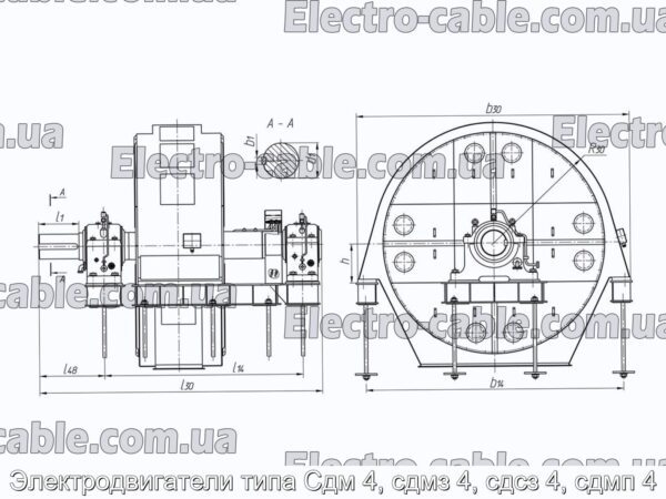 Электродвигатели типа Сдм 4, сдмз 4, сдсз 4, сдмп 4 - фотография № 1.