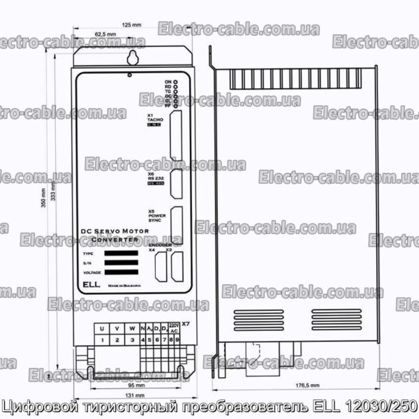 Цифровой тиристорный преобразователь ELL 12030/250 - фотография № 5.