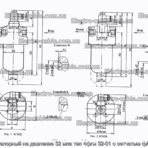 Фильтр напорный на давление 32 мпа тип 4фгм 32-01 с сетчатым ф/эл 10мкм - фотография № 2.