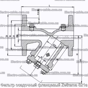 Фильтр осадочный фланцевый Zetkama 821a - фотография № 1.