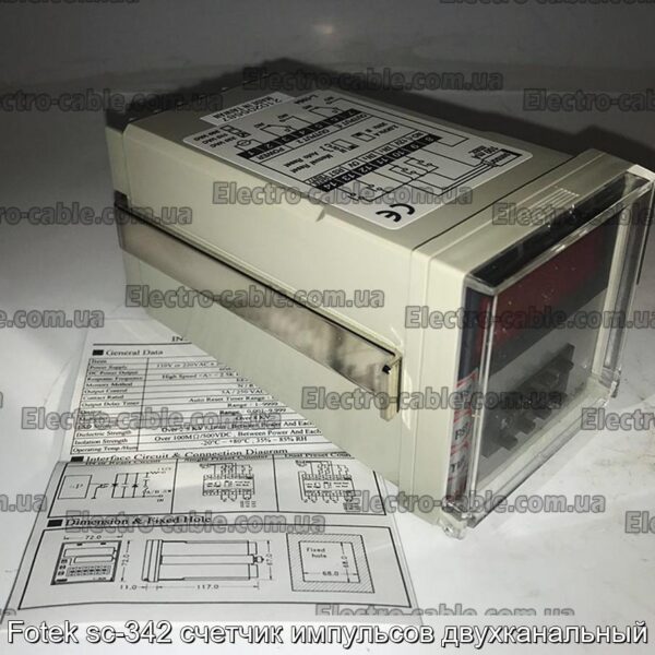 Fotek sc-342 счетчик импульсов двухканальный - фотография № 4.