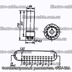 Фотоэлектронный умножитель ФЭУ-39А - фотография № 1.