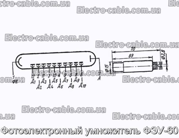 Фотоэлектронный умножитель ФЭУ-60 - фотография № 1.