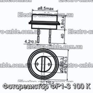 Фоторезистор ФР1-3 100 К - фотография № 1.