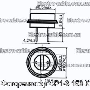 Фоторезистор ФР1-3 150 К - фотография № 1.