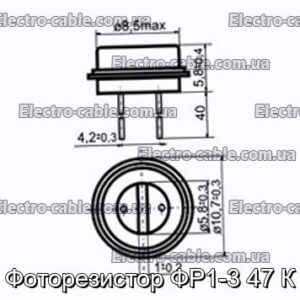 Фоторезистор ФР1-3 47 К - фотография № 1.