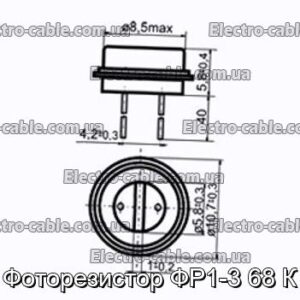 Фоторезистор ФР1-3 68 К - фотография № 1.