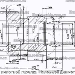 Гайка пілотного пальника Honeywell діаметр 6мм - фотографія №1.