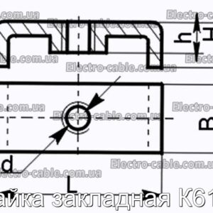 Гайка закладная К610 - фотография № 2.