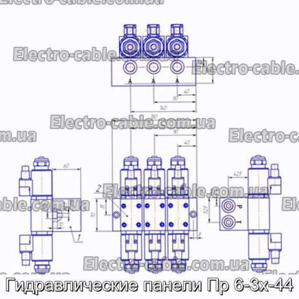 Гидравлические панели Пр 6-3х-44 - фотография № 2.