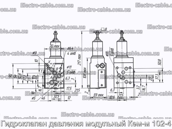 Гидроклапан давления модульный Кем-м 102-4 - фотография № 2.