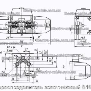 Гидрораспределитель золотниковый В10 ве10 - фотография № 2.