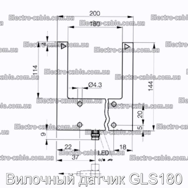 Вилочный датчик GLS180 - фотография № 2.