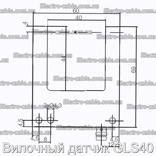 Вилочный датчик GLS40 - фотография № 3.