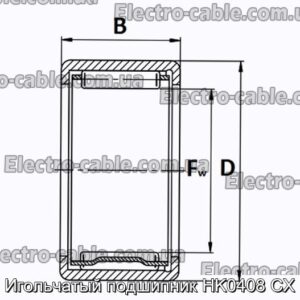 Игольчатый подшипник HK0408 CX - фотография № 1.
