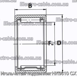 Игольчатый подшипник HK0610 CX - фотография № 2.