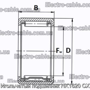 Игольчатый подшипник HK1620 CX - фотография № 2.