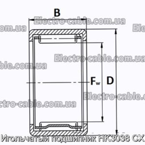 Игольчатый подшипник HK3038 CX - фотография № 2.