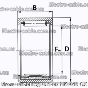 Игольчатый подшипник HK4016 CX - фотография № 1.
