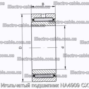 Игольчатый подшипник NA4909 CX - фотография № 1.