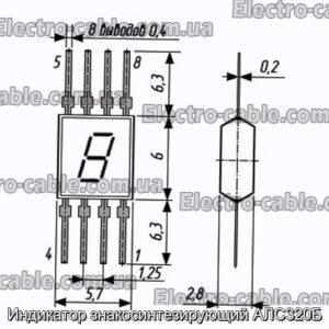 Индикатор знакосинтезирующий АЛС320Б - фотография № 1.