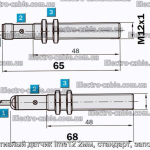 Индуктивный датчик Ime12 2мм, стандарт, заподлицо - фотография № 1.