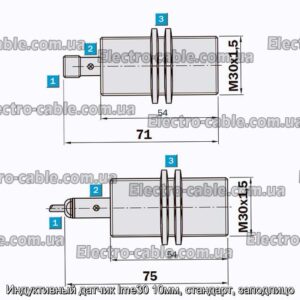 Индуктивный датчик Ime30 10мм, стандарт, заподлицо - фотография № 2.