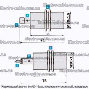 Индуктивный датчик Ime30 15мм, усовершенствованный, заподлицо - фотография № 1.