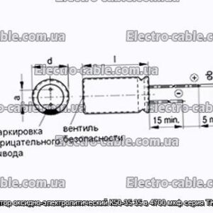 Конденсатор оксидно-электролитический К50-35 35 в 4700 мкф серия TK Jamicon - фотография № 1.