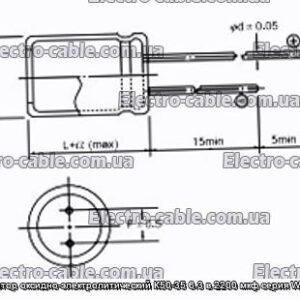 Конденсатор оксидно-электролитический К50-35 6.3 в 2200 мкф серия WL Jamicon - фотография № 1.