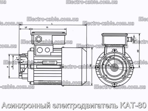 Асинхронный электродвигатель KAT-80 - фотография № 2.