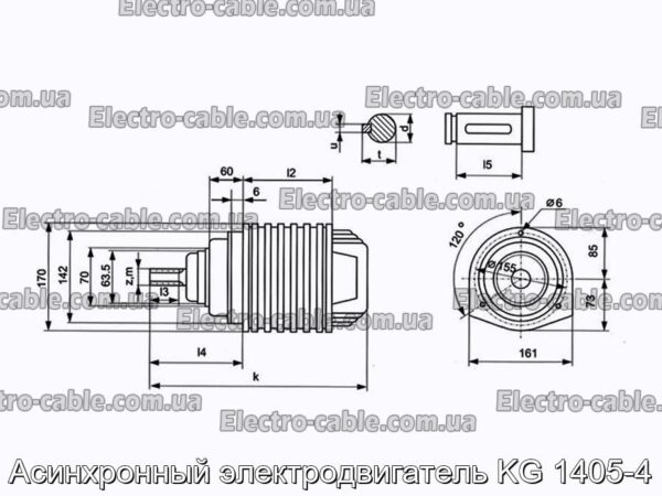 Асинхронний електричний двигун KG 1405-4 - Фото № 2.