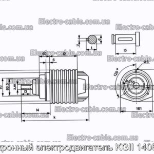 Асинхронний електродвигун KGII 1405-12/4 - Фотографія № 2.