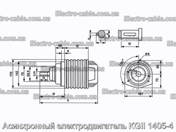 Асинхронний електродвигун KGII 1405-4 - Фотографія № 2.