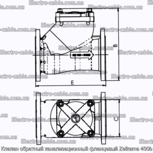 Клапан обратный канализационный фланцевый Zetkama 400b - фотография № 1.