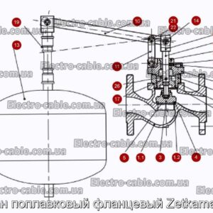 Клапан поплавковый фланцевый Zetkama 274a - фотография № 1.