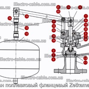 Клапан поплавковый фланцевый Zetkama 274a - фотография № 2.