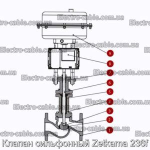 Клапан сильфонный Zetkama 236f - фотография № 2.