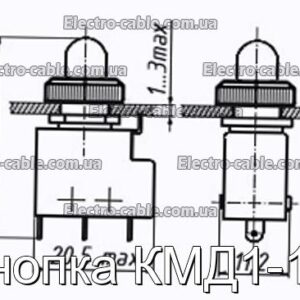 Кнопка КМД1-1В - фотография № 1.