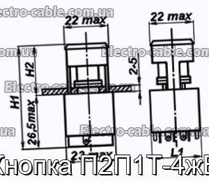 Кнопка П2П1Т-4жВ - фотография № 1.